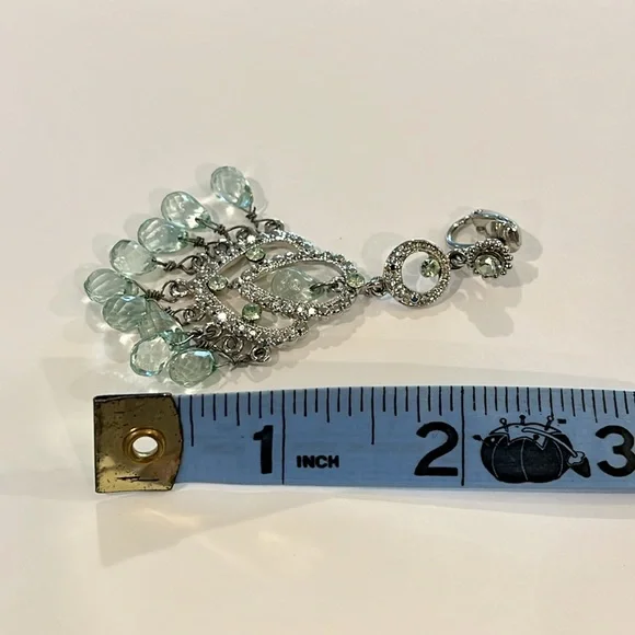 Clip-on chandelier earrings - Picture 3 of 4